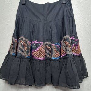 French Connection boho ruffle skirt Size 6